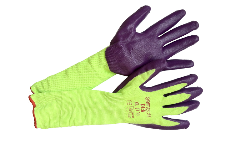 30+ % Savings and Reduced Waste with 14-Inch GripTech Gloves